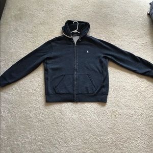 Polo Zip Up Sweatshirt